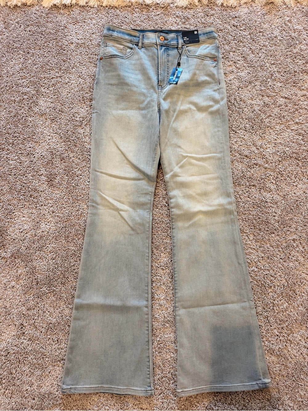 Express High Rise Flare Jeans
